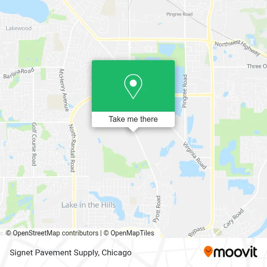 Signet Pavement Supply map