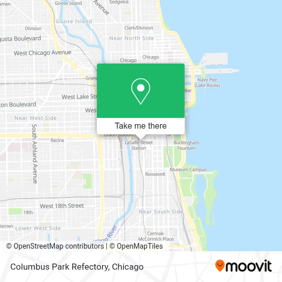 Columbus Park Refectory map