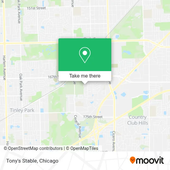 Tony's Stable map