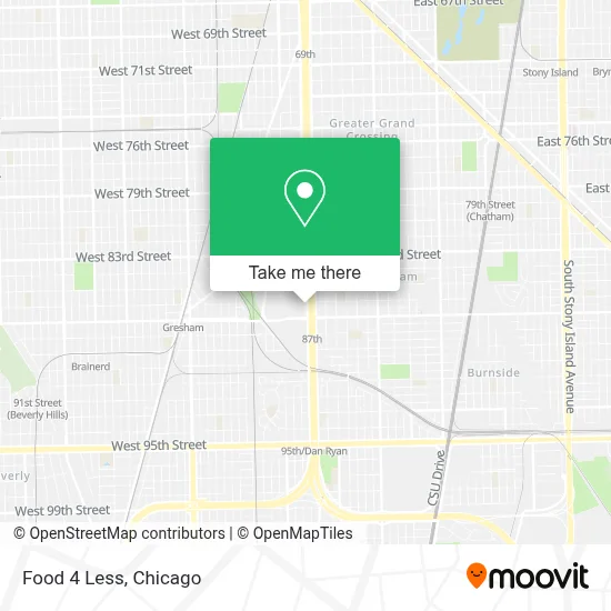 Food 4 Less map