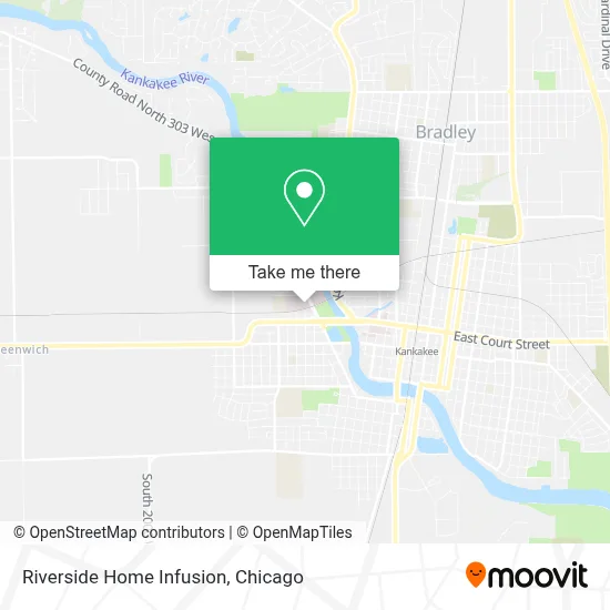Riverside Home Infusion map