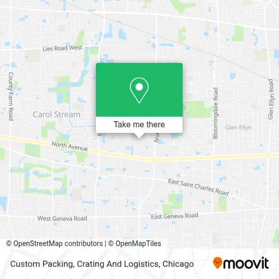 Custom Packing, Crating And Logistics map