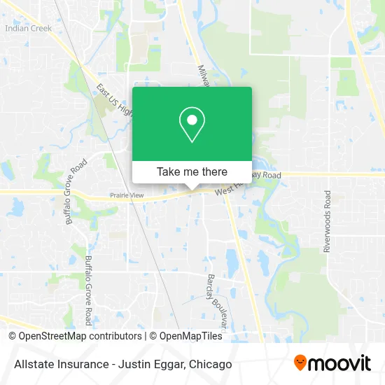 Allstate Insurance - Justin Eggar map