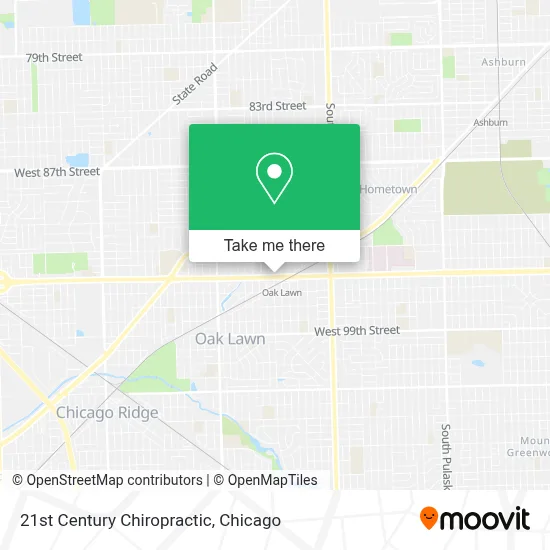 21st Century Chiropractic map