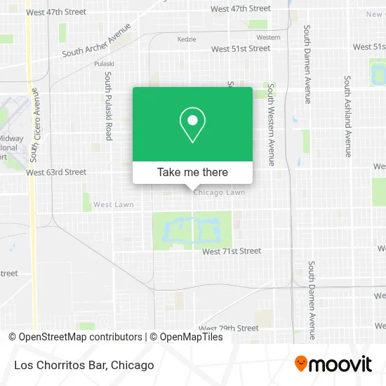 Los Chorritos Bar map