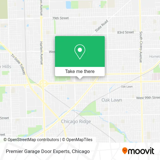 Premier Garage Door Experts map