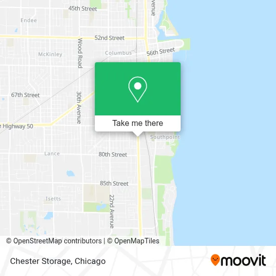 Chester Storage map