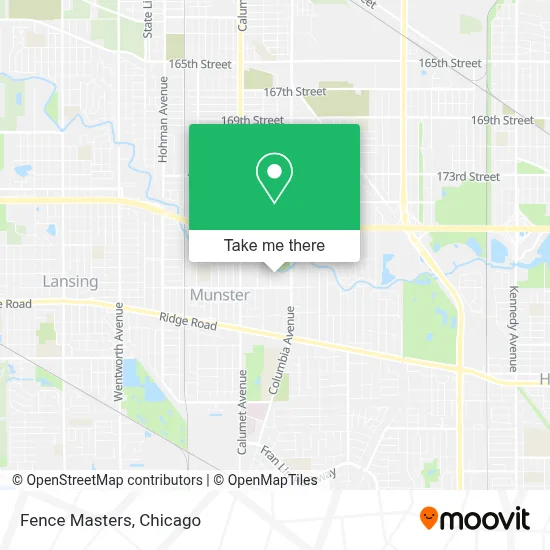 Fence Masters map