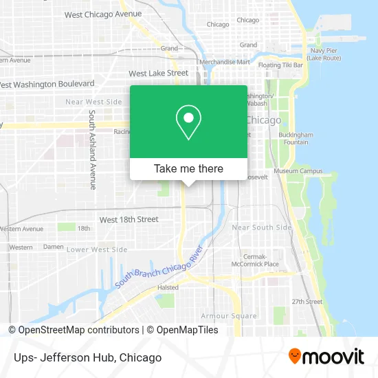 Ups- Jefferson Hub map
