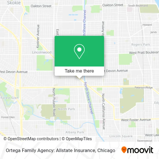 Ortega Family Agency: Allstate Insurance map