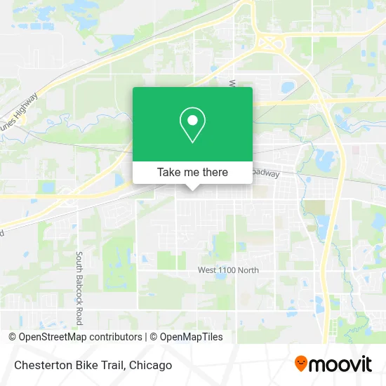Chesterton Bike Trail map