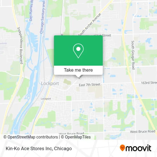 Kin-Ko Ace Stores Inc map