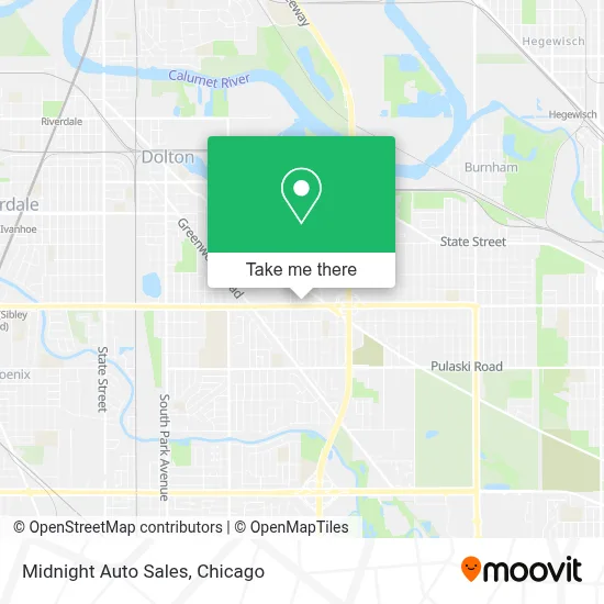 Midnight Auto Sales map