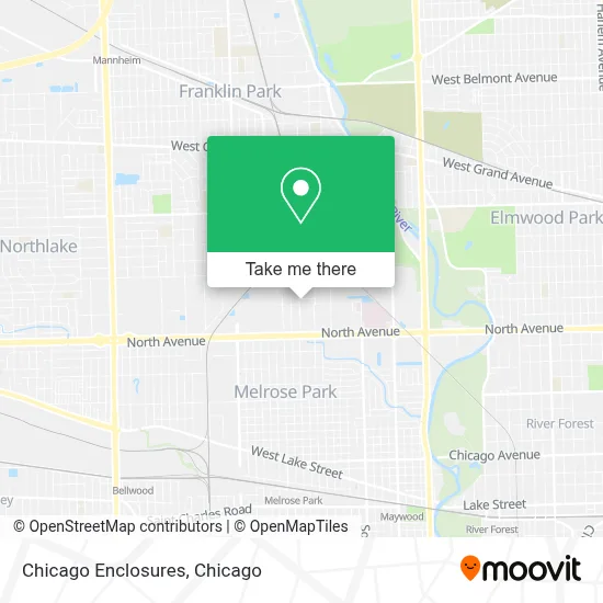 Chicago Enclosures map