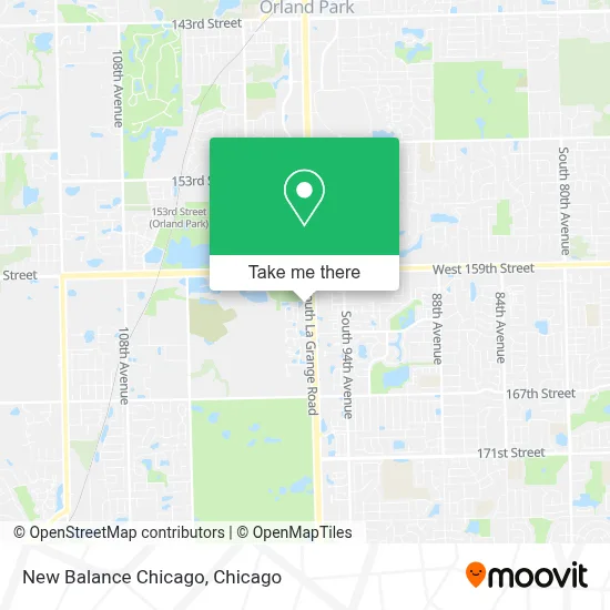 New Balance Chicago map