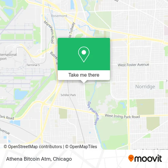 Athena Bitcoin Atm map