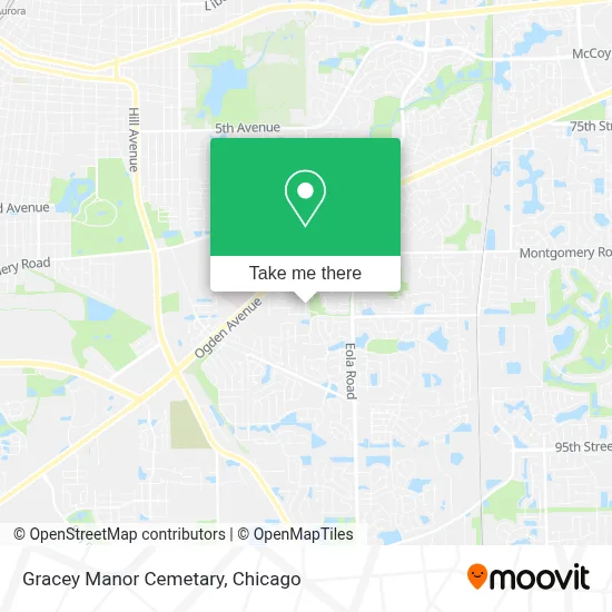 Gracey Manor Cemetary map
