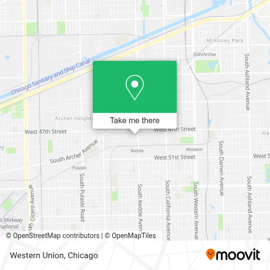 Western Union map