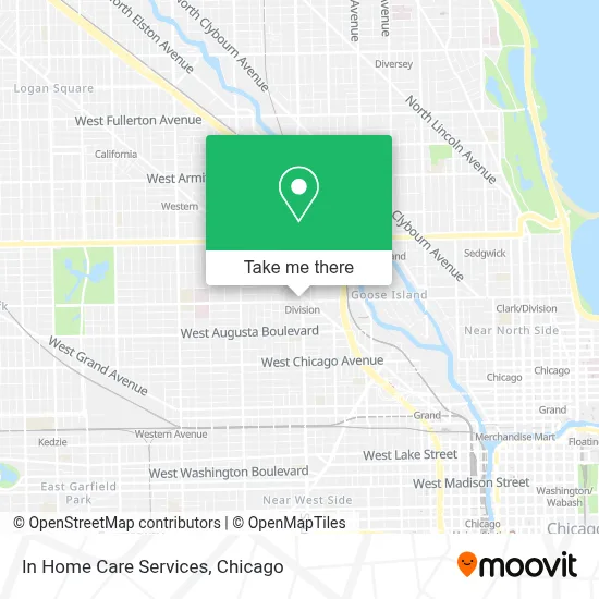 In Home Care Services map
