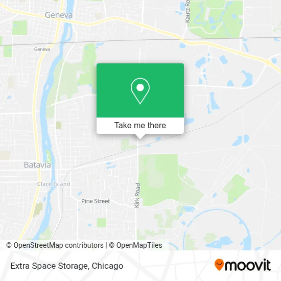 Extra Space Storage map