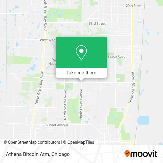 Athena Bitcoin Atm map