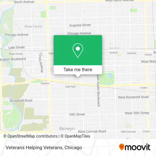 Veterans Helping Veterans map