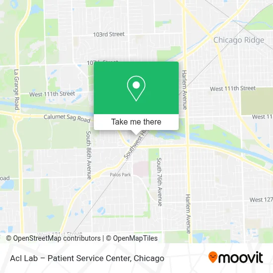 Acl Lab – Patient Service Center map