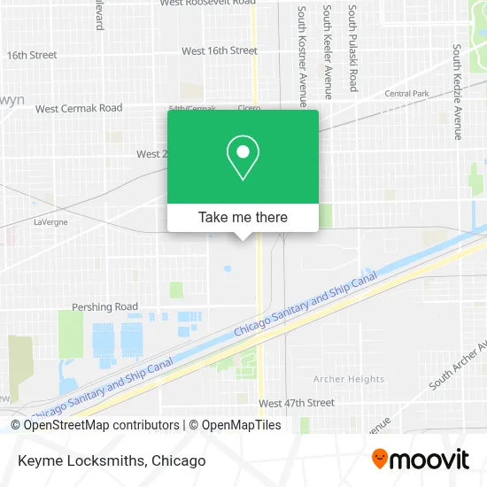Keyme Locksmiths map
