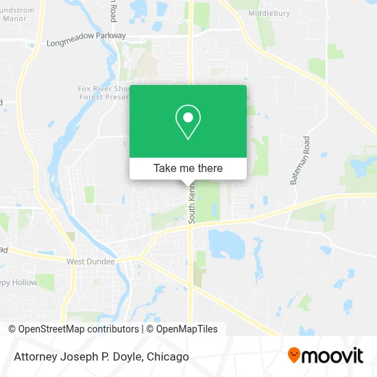 Attorney Joseph P. Doyle map