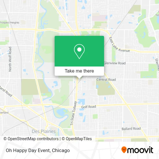 Oh Happy Day Event map