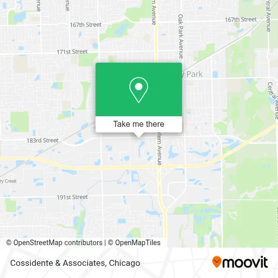 Cossidente & Associates map