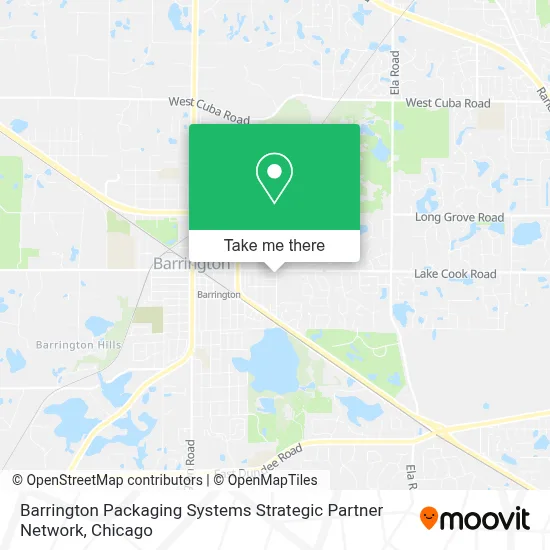 Barrington Packaging Systems Strategic Partner Network map