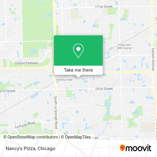 Nancy's Pizza map