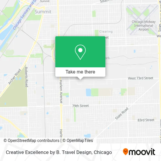Creative Excellence by B. Travel Design map