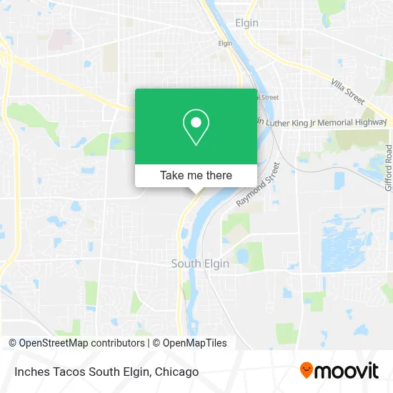 Inches Tacos South Elgin map
