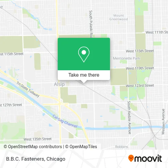B.B.C. Fasteners map