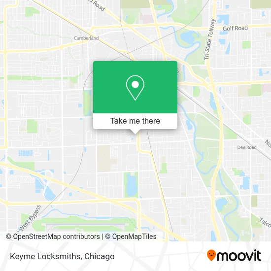 Keyme Locksmiths map