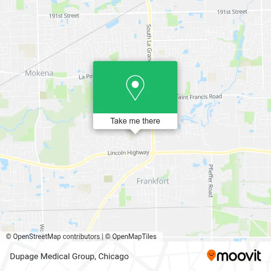 Dupage Medical Group map