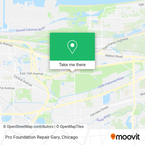 Pro Foundation Repair Gary map