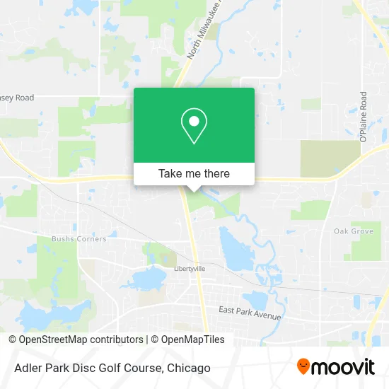 Adler Park Disc Golf Course map