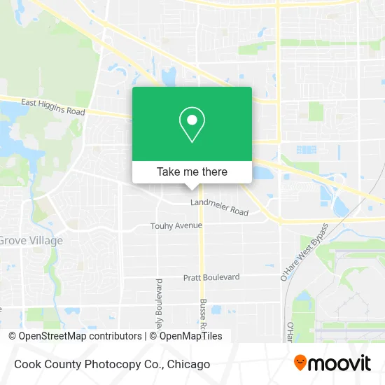 Cook County Photocopy Co. map