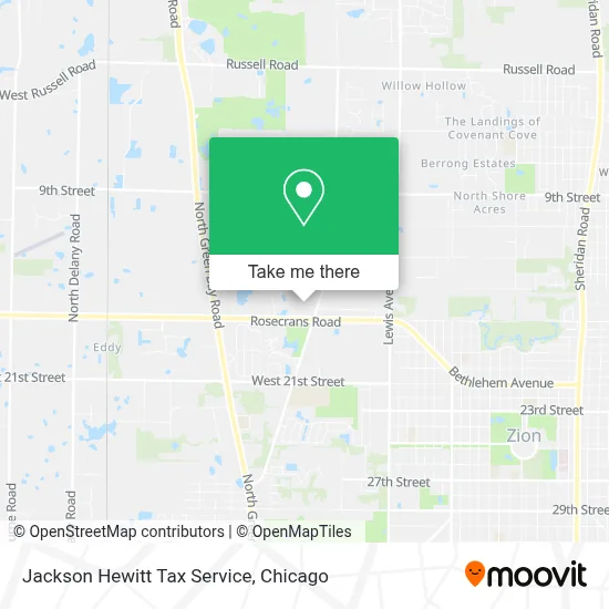 Jackson Hewitt Tax Service map