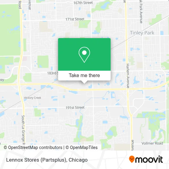 Lennox Stores (Partsplus) map