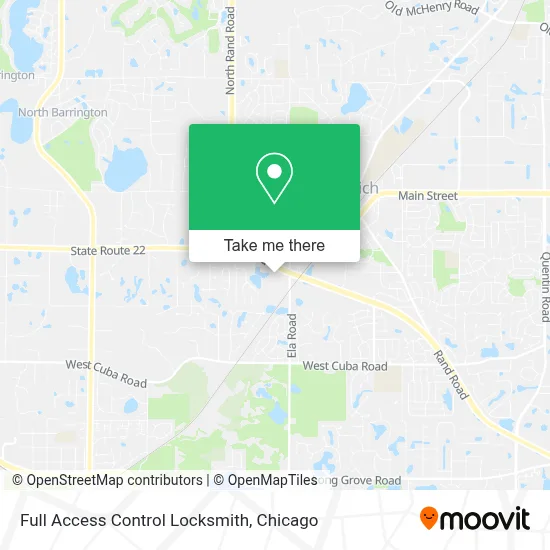 Full Access Control Locksmith map
