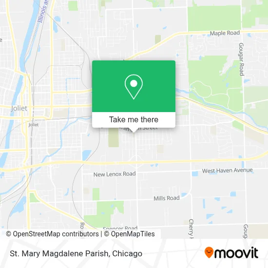 St. Mary Magdalene Parish map