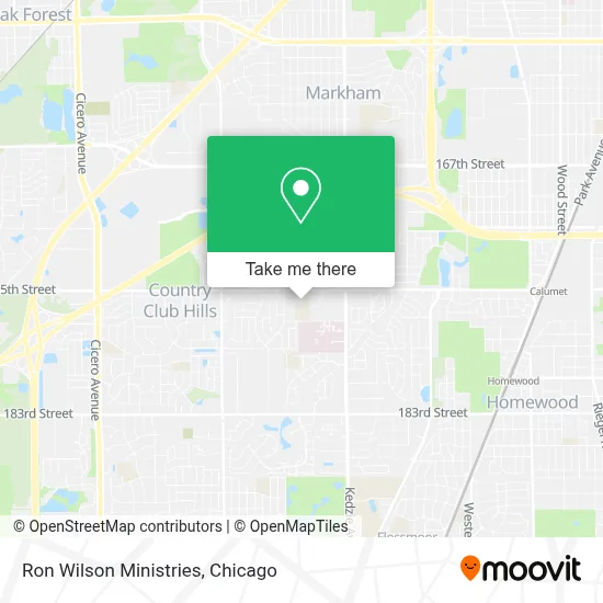 Ron Wilson Ministries map