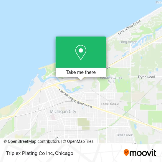 Triplex Plating Co Inc map