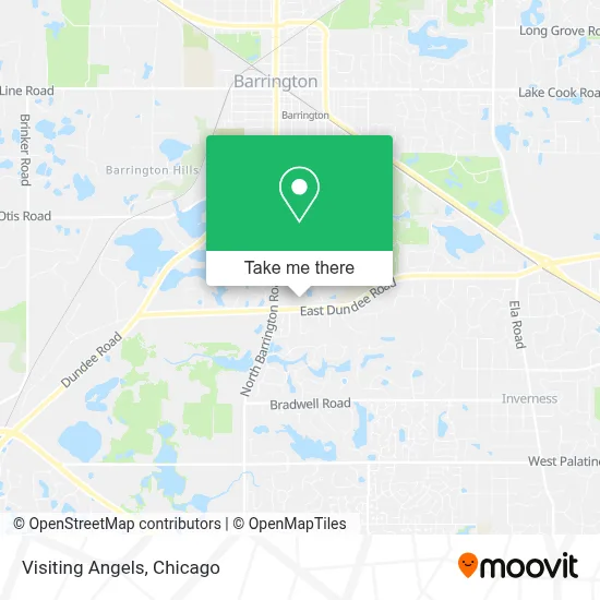 Visiting Angels map