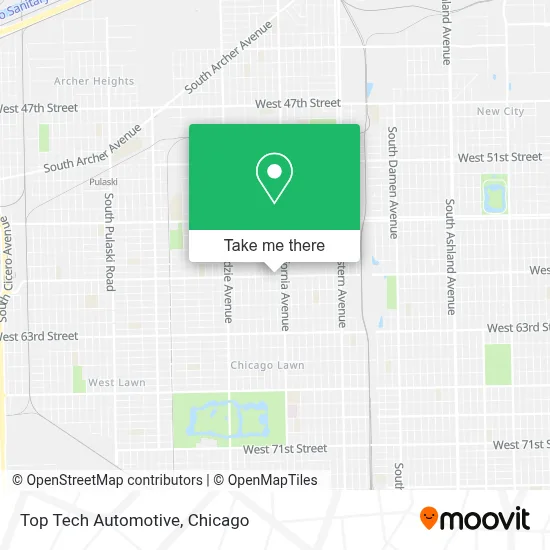 Top Tech Automotive map