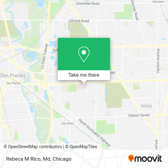 Rebeca M Rico, Md map